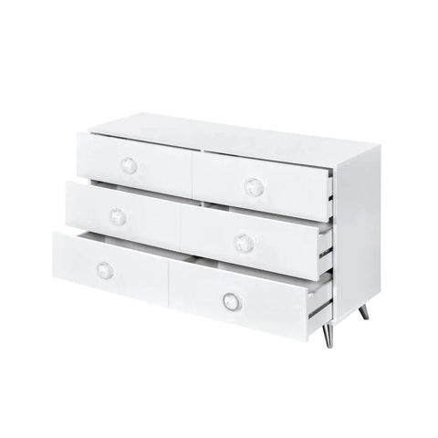 Perse White Finish Dresser Model AC00549 By ACME Furniture