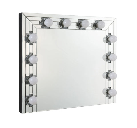 Noralie Mirrored & Faux Diamonds Wall Decor Model AC00761 By ACME Furniture