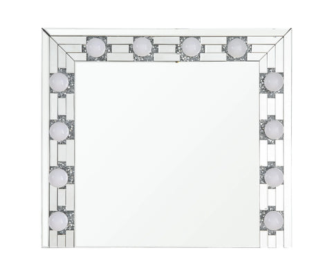 Noralie Mirrored & Faux Diamonds Wall Decor Model AC00761 By ACME Furniture