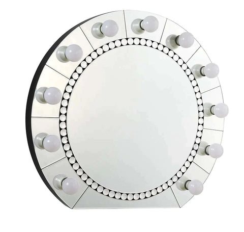 Farai Mirrored & Faux Crystal Diamonds Wall Decor Model AC00763 By ACME Furniture