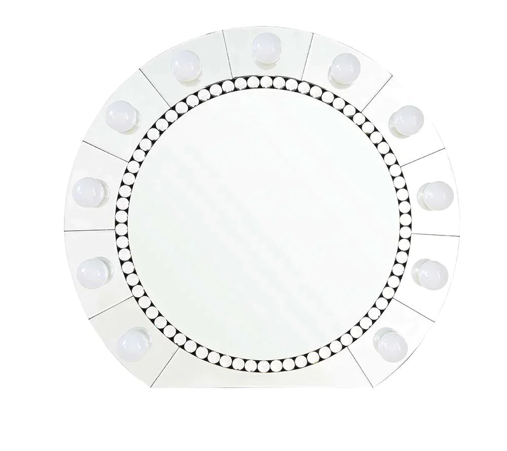 Farai Mirrored & Faux Crystal Diamonds Wall Decor Model AC00763 By ACME Furniture