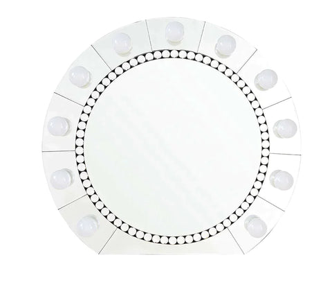 Farai Mirrored & Faux Crystal Diamonds Wall Decor Model AC00763 By ACME Furniture