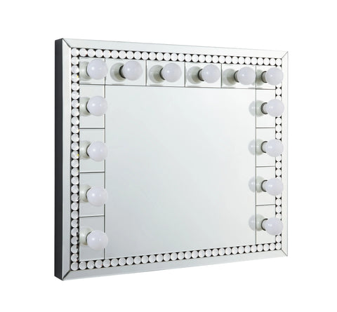 Farai Mirrored & Faux Crystal Diamonds Wall Decor Model AC00764 By ACME Furniture