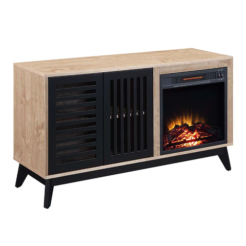 Gamaliel Oak & Espresso Finish Fireplace Model AC00849 By ACME Furniture