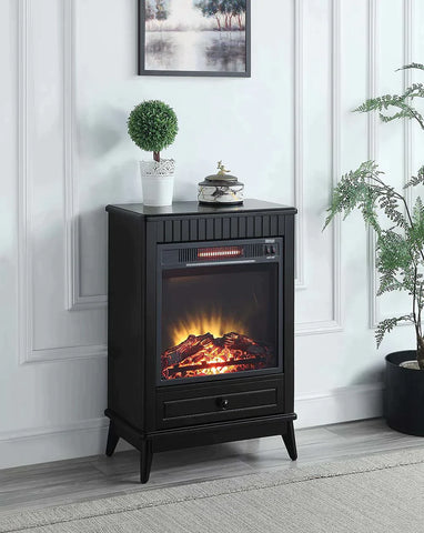 Hamish Black Finish Fireplace Model AC00851 By ACME Furniture