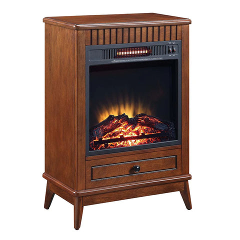 Hamish Walnut Finish Fireplace Model AC00852 By ACME Furniture