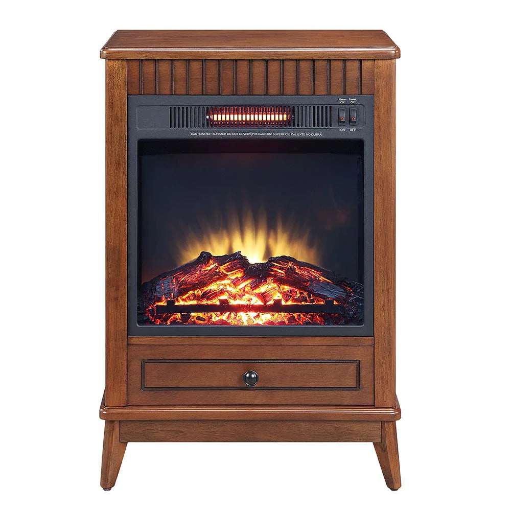 Hamish Walnut Finish Fireplace Model AC00852 By ACME Furniture