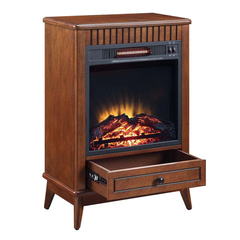 Hamish Walnut Finish Fireplace Model AC00852 By ACME Furniture