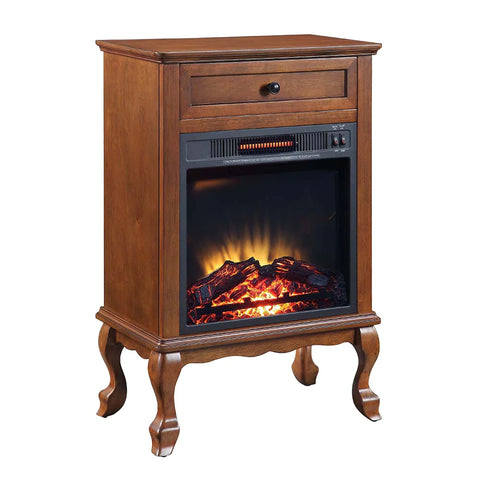 Eirene Walnut Finish Fireplace Model AC00855 By ACME Furniture