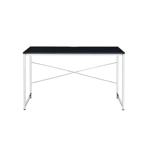 Tennos Black & Chrome Finish Vanity Desk Model AC00904 By ACME Furniture