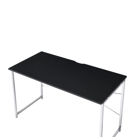 Tennos Black & Chrome Finish Vanity Desk Model AC00904 By ACME Furniture