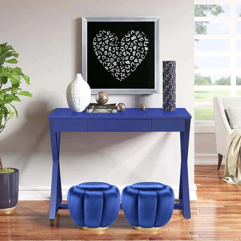 Nalo Twilight Blue Finish Console Table Model AC00919 By ACME Furniture