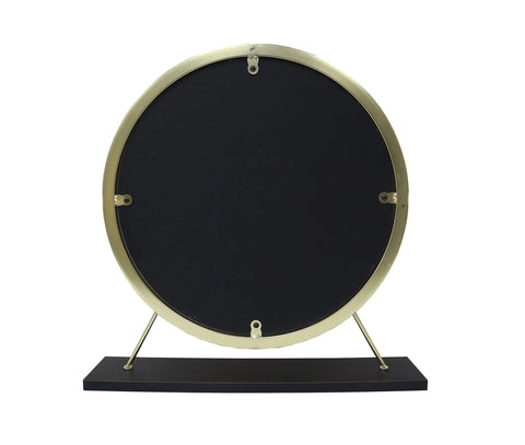 Adao Faux Fur, Mirror, Black & Brass Finish Vanity Mirror Model AC00931 By ACME Furniture
