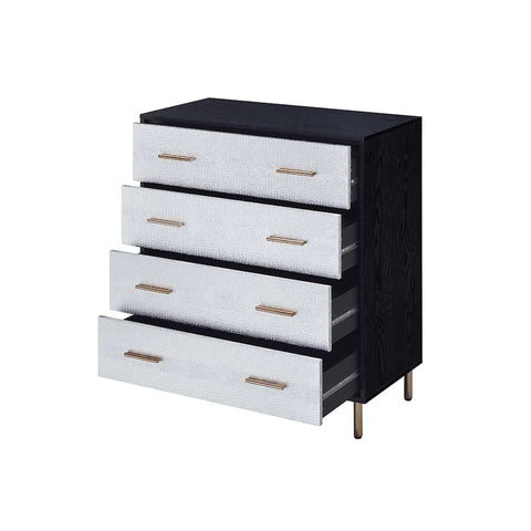 Myles Black, Silver & Gold Finish Chest Model AC00959 By ACME Furniture