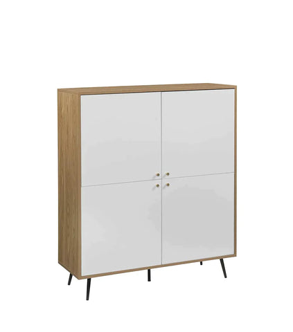 Gencho White & Oak Finish Cabinet Model AC01069 By ACME Furniture