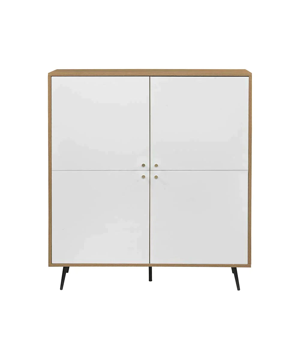 Gencho White & Oak Finish Cabinet Model AC01069 By ACME Furniture