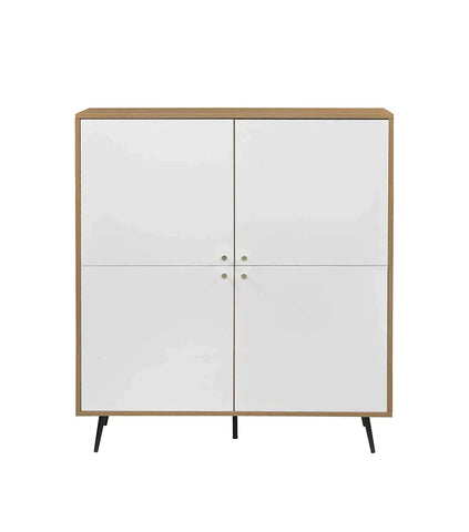 Gencho White & Oak Finish Cabinet Model AC01069 By ACME Furniture