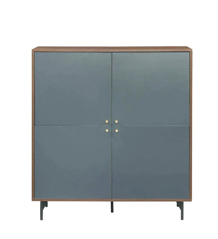 Gencho Gray & Walnut Finish Cabinet Model AC01070 By ACME Furniture