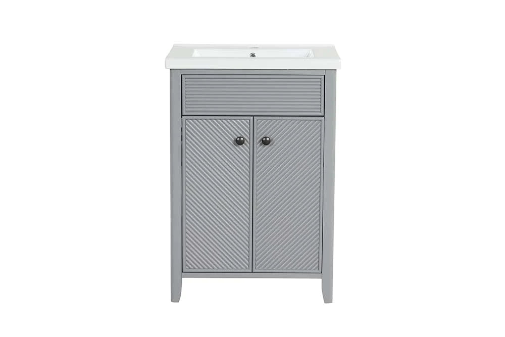 Eirlys Gray Finish Sink Cabinet Model AC01173 By ACME Furniture