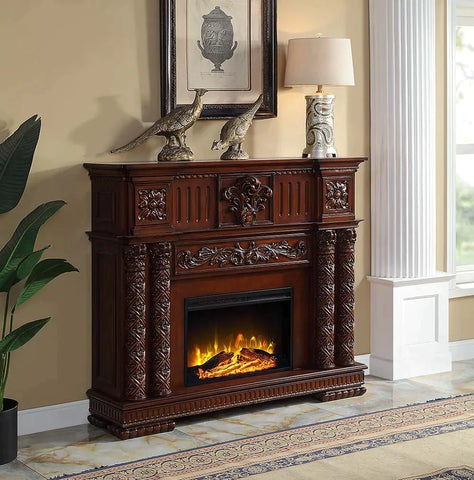 Vendome Cherry Finish Fireplace Model AC01312 By ACME Furniture