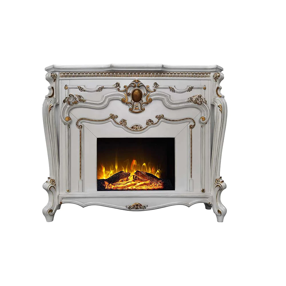 Picardy Antique Pearl Finish Fireplace Model AC01345 By ACME Furniture