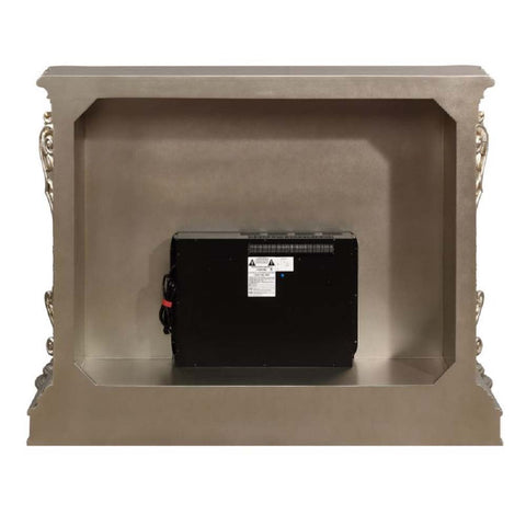 ACME Zabrina Antique Silver & Gold Finish Zabrina Fireplace Model AC01618
