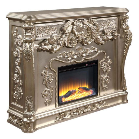 ACME Zabrina Silver & Gold Finish Zabrina Fireplace Model AC01619