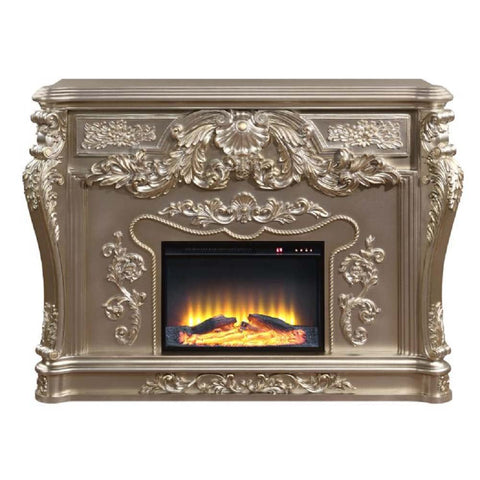 ACME Zabrina Silver & Gold Finish Zabrina Fireplace Model AC01619