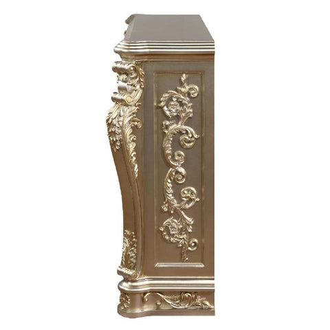 ACME Zabrina Silver & Gold Finish Zabrina Fireplace Model AC01619