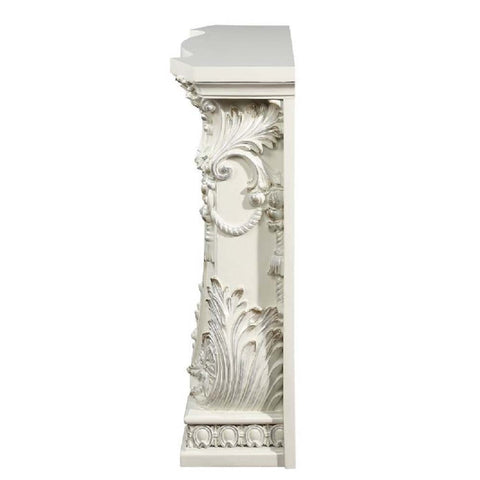 ACME Zabrina Antique White Finish Zabrina Fireplace Model AC01620