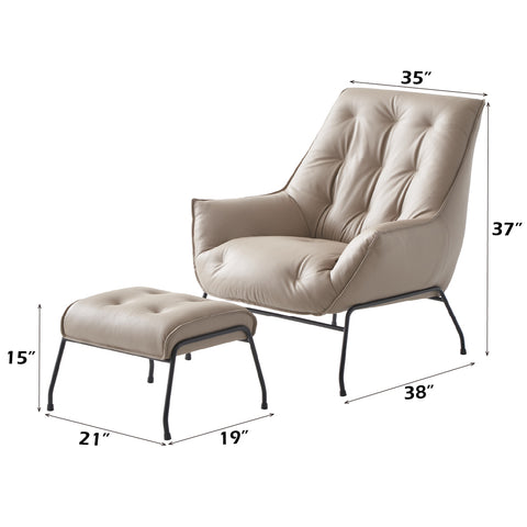 Zusa Accent Chair & Ottoman