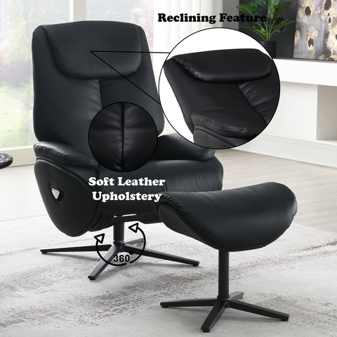 Labonita Motion Accent Chair W/Swivel & Ottoman