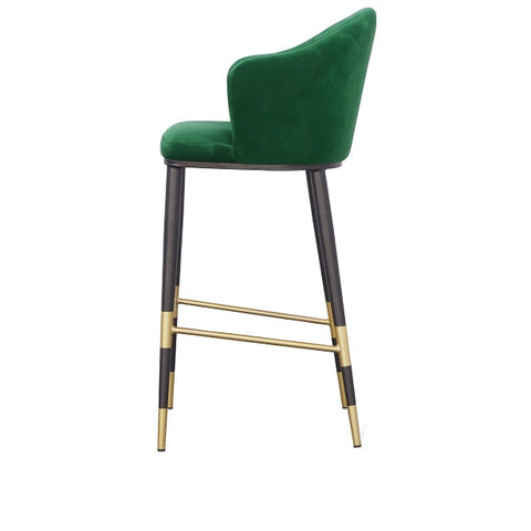 Modrest Adak Modern Glam Green With Black & Gold Barstool Model VGEUMC-9701CH-BS