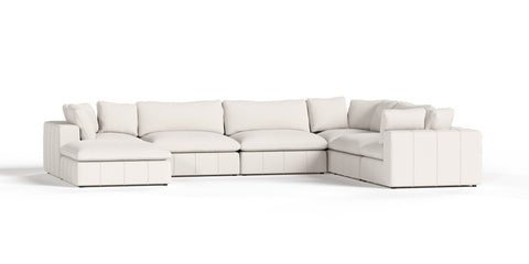 Divani Casa Vicki Modern Off White Fabric Modular Sectional Model VGKV-KF.8033-MOD-IVORY