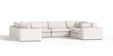 Divani Casa Vicki Modern Off White Fabric Modular Sectional Model VGKV-KF.8033-MOD-IVORY