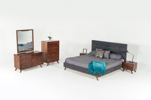 Modrest Addison Mid Century Modern Walnut Dresser Model VGMABR-38-DRS