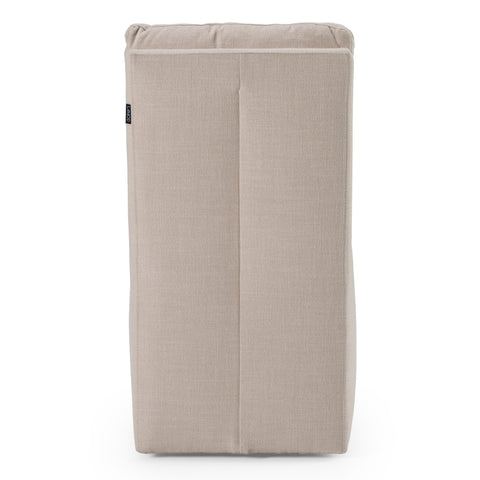 Modrest Adrian Modern Beige Fabric Dining Chair With Castor Wheels Model VGKK-KF-Y1066-BGE