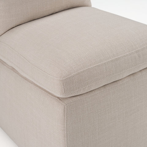 Modrest Adrian Modern Beige Fabric Dining Chair With Castor Wheels Model VGKK-KF-Y1066-BGE