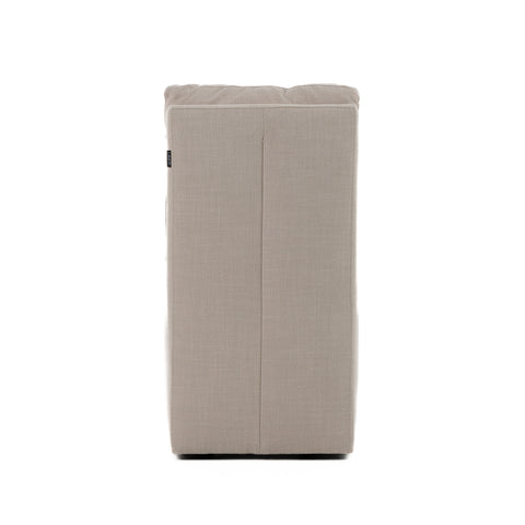 Modrest Adrian Modern Beige Fabric Dining Chair With Castor Wheels Model VGKK-KF-Y1066-BGE