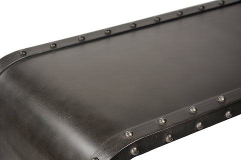 Hampton Gunmetal Finish Console Table