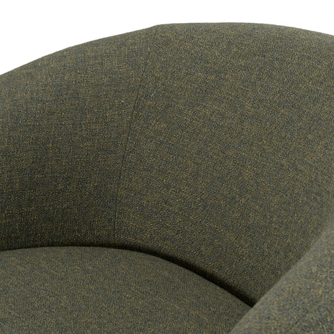 Divani Casa Agatha Modern Hemp Fabric Swivel Accent Chair Model VGKK-KF.A1203-HEMP