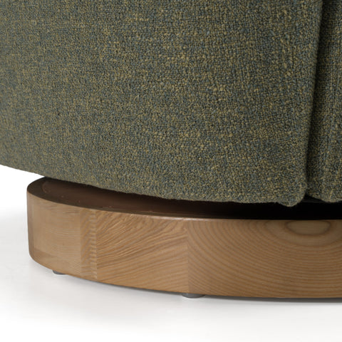 Divani Casa Agatha Modern Hemp Fabric Swivel Accent Chair Model VGKK-KF.A1203-HEMP