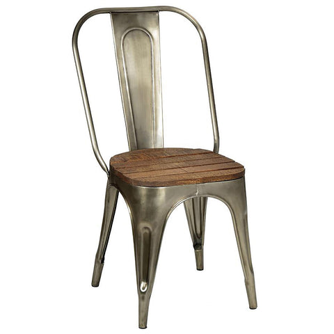 Cabris Antique Nickel Finish Chair