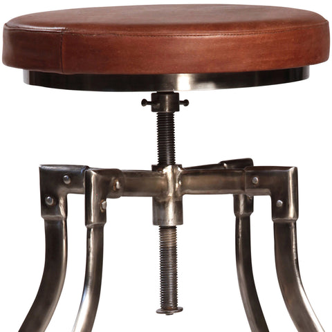 Foley Hazelnut and Nickel Finish Counter Stool