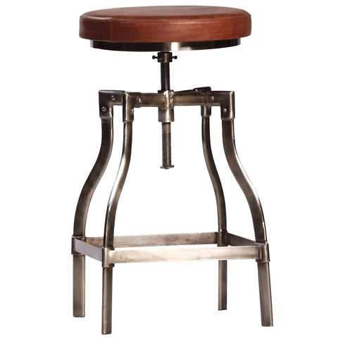 Foley Hazelnut and Nickel Finish Counter Stool