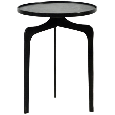 Tawnton Antique Black Finish Side Table