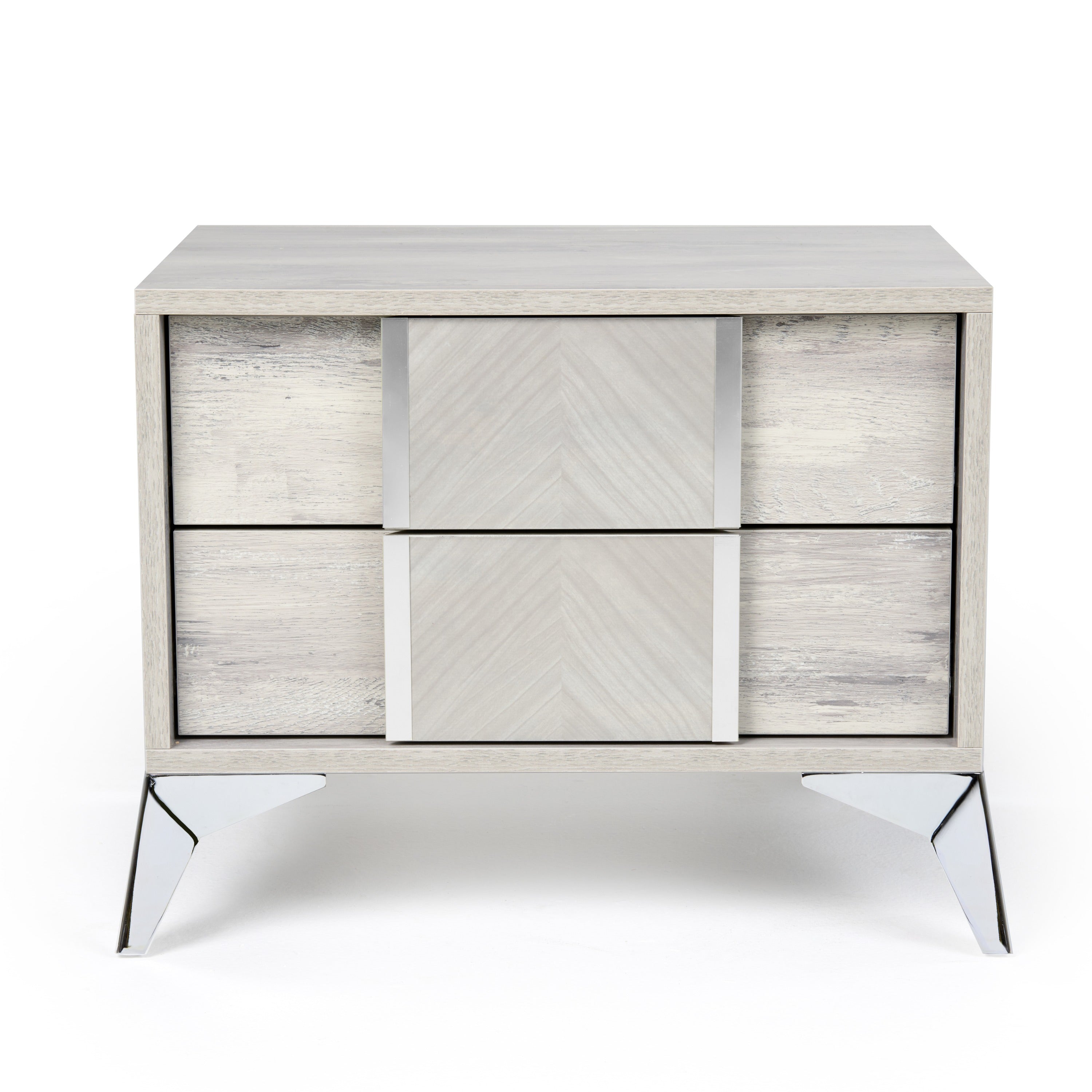 Nova Domus Alexa Italian Modern Grey Nightstand Model VGACALEXA-NS