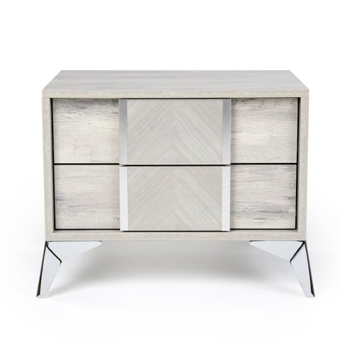 Nova Domus Alexa Italian Modern Grey Nightstand Model VGACALEXA-NS