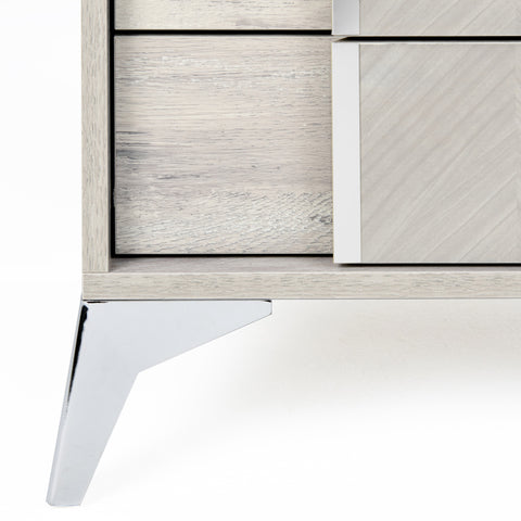 Nova Domus Alexa Italian Modern Grey Nightstand Model VGACALEXA-NS