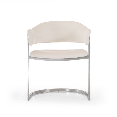 Modrest Allie Contemporary White Leatherette Dining Chair By VIG Furniture